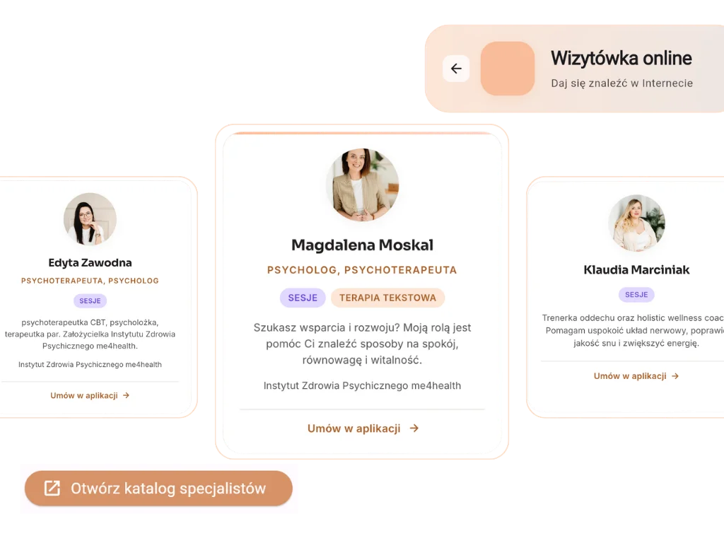 ZUNO specialist directory with online profiles of psychotherapists, psychologists and coaches