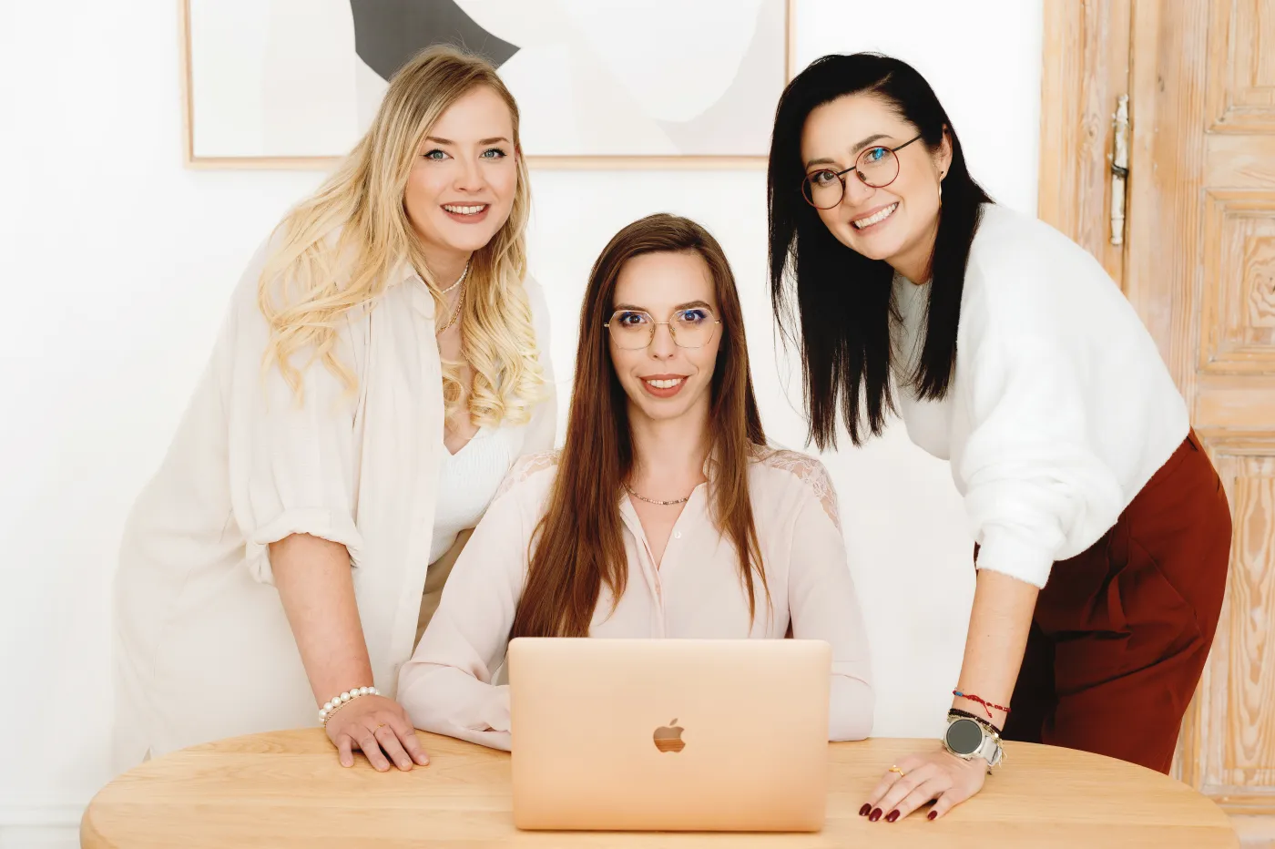 Klaudia Marciniak, Ewelina Skowron and Edyta Zawodna — the ZUNO team