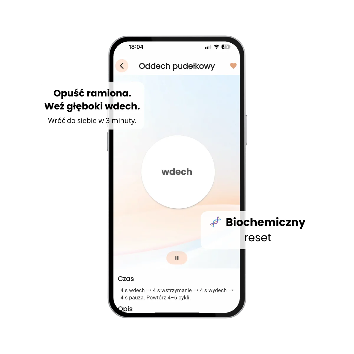 Aplikacja ZUNO – Ćwiczenie oddechowe 4-7-8 na redukcję stresu i wyciszenie układu nerwowego w 3 minuty.