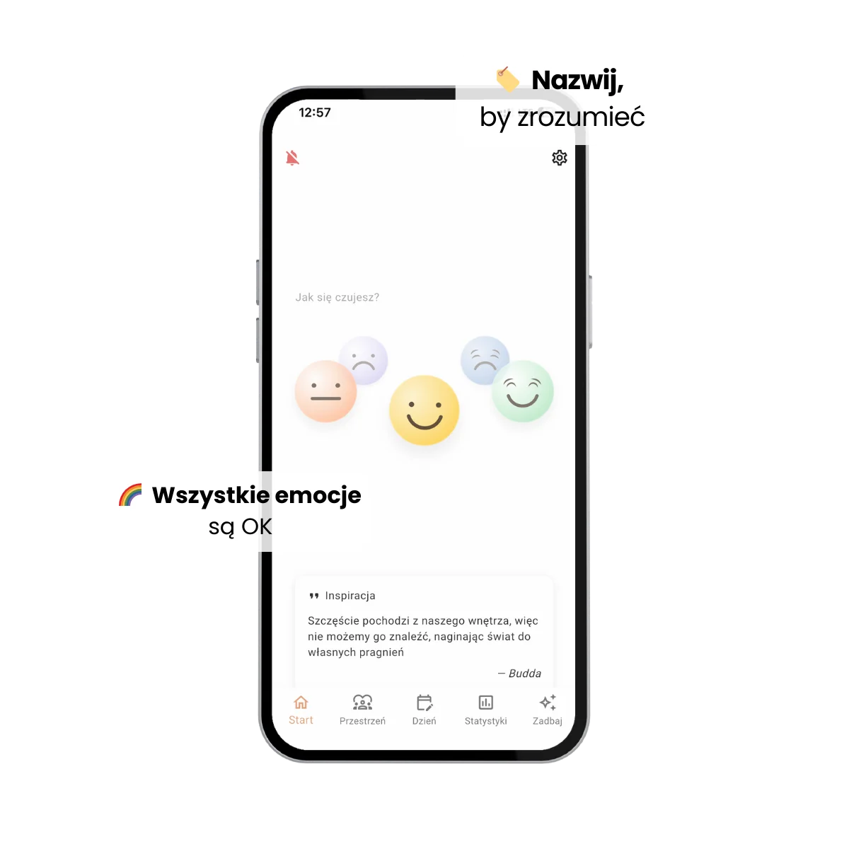ZUNO Tracker Nastroju – Monitorowanie emocji i dziennik samopoczucia do budowania samoświadomości bez oceniania.
